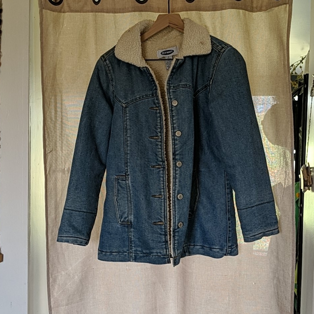 Old navy lined jean jacket